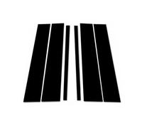 Window Pillar Posts Compatible With Pilot For Ridgeline 2009-2015 Glossy Black Window Door Column B C Pillar Post Cover Trim Decoration Stickers Styling