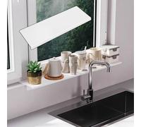 Window Plant Shelves - Counter Extender - Window Sill Extender Shelf for Kitchen Bathroom Bedroom, Carbon Steel, No Drilling Range Gap Filler, 15 KG Load Capacity