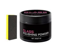 Window Polish Powder, Water Spot Removal Cleaner, 30g Auto Glass Restorer Sponge, Abrasive Compound Formula, Vehicle Detailing Tool Shine Effect, Restoration Care for Suv Van Truck Rv