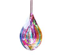 Window Prism - Hangable Rainbow Maker Ornaments | Colorful Crystal Glass Prisms | Sun Catcher Pendant With Light Refraction Effect For Living Room, Bedroom, Kitchen, Garden Decor
