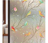 Window Privacy Film Stained Glass Film for Home Bathroom Sun Blocking Decorative Static Sticker Non Adhesive Door Covering