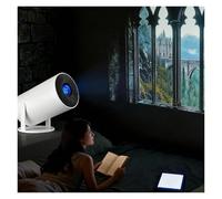 Window Projector for Reading Ambiance with WiFi and Bluetooth, ±15° Auto Correction, 100" Screen from 2m - Includes 1 Screen