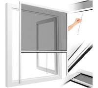 Window Protector Rollscreen Adjustable Flyscreen En Aluminum Mesh 100x100cm