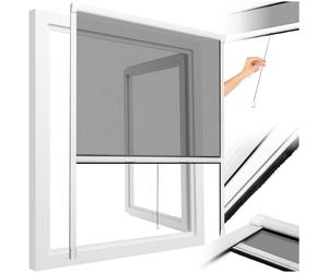 Window Protector Rollscreen Adjustable Flyscreen En Aluminum Mesh 100x100cm