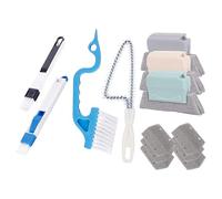 Window Rail Cleaning Tools - Magic Scrub Hand Crack Cleaner Set | Multi Detailing Brush Supplies | Estr Space Dust Remover