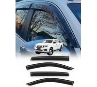 Window Rain Guard for Nissan Navara-NP300 D23 2016-2026,Side Wind Deflectors Ventshade Weather Shield Car Accessories Built to Last Rain Awning