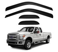 Window Rain Guards Visors for 1999-2016 Ford F250 F350 F450 Super Duty Extended Cab, Window Vent Wind Shades Deflectors for 99-16 F-250 F-350 F-450 SuperCab