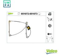 VALEO 851072 Window Regulator for ,AUDI