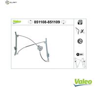 VALEO 851108 Window Regulator VALEO WINDOW REGULATOR Fitting side [Text]: Confort [Text]: Function type [Text] : Technology [Text]: