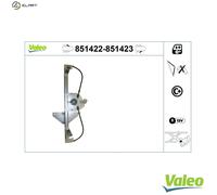 VALEO 851422 Window Regulator VALEO WINDOW REGULATOR Fitting side [Text]: Confort [Text]: Function type [Text] : Technology [Text]: