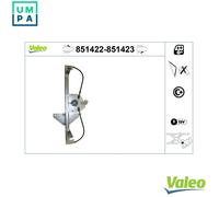 VALEO 851422 Window Regulator VALEO WINDOW REGULATOR Fitting side [Text]: Confort [Text]: Function type [Text] : Technology [Text]: