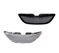 Window Regulator Clip For Hyundai For Sonata 8th Modified Grille Mask Radiator Car Accessories Front Bumper Grill(Silver)