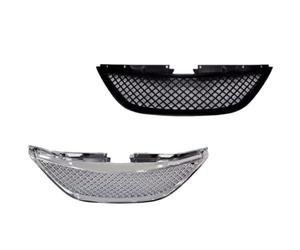 Window Regulator Clip For Hyundai For Sonata 8th Modified Grille Mask Radiator Car Accessories Front Bumper Grill(Silver)