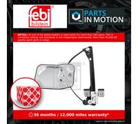 Window Regulator fits SKODA FABIA 542, 545 1.6D Front Left 10 to 14 Mechanism