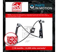Window Regulator fits SKODA FABIA 6Y 1.0 Front Left 99 to 02 Mechanism Lifter