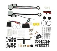 Window Regulator Repair 12V Power Window Lift Regulator Conversion Kit With Power Harness Universal For 2 Door Pickup Trucks Vans SUVs Car Window Levers