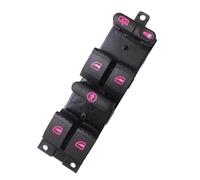 Window Regulator Switch Window Panel Master Switch For Passat For Golf For Jetta For MK4 B5 For Seat Leon For Octavia 1U2 For Skoda For Fabia 6Y2 For Superb 3U4 1J4959857(Red)