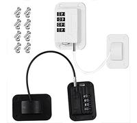 Window Restrictor, 2PCS Window Safety Locks, Self Adhesive Four -Grid Password Windows Lock, Window Restrictors for UPVC No Drilling Child Safety Pet Window Restrictor Kids (Black)