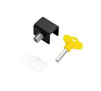 Window Restrictor Clamp on Steel Hardware, Single Hole Black