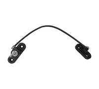 Window Restrictor Lock, Kids Window Door Lock Child Safety Security Wire Catch with Screw Keys for Children Baby Safety, Home Public (Black)