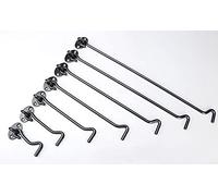 Window Restrictor Lock UPVC Child Safety, Stainless Steel Cabin Hook Eye Latch Silver Black 3-10 inch
