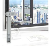 Window Restrictors Locks, Self-Adhesive Child Safety Restrictors Hook, Child & Pet Safety Locks for Wooden, Metal & Aluminium UPVC Windows No Tools or Drill Easy Fit Window Opening Restrictor (Grey)