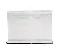 Window Roller Blind with Suction Cups,Blackout Spring Roller Blinds PVC,Retractable Balcony Sun Shade,Sunscreen Insulation Shading Curtain Blind Living Office Car bathroom,No Drilling (125x40cm)
