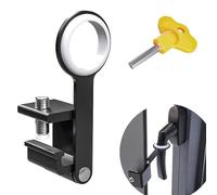 Window Safety Restrictors, Child Safety Window Locks with Hex Key, Universal Fit for UPVC Windows, Black Aluminum Alloy Window Restrictors for Home Security
