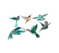 Window Safety Stickers 6Pc Electrostatic Bird Decals to Prevent Collisions (#2)