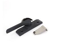 Window Sash Locks, Metal Crescent Sash Lock for Sliding Casement Left Hand Gray 11.2x2.8x2.5cm 5mm Hole