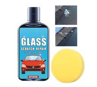 Window Scratch Remover, Window Scratch Repair With Sponge, 120ml Glass Repair Solution, Auto Glass Polishing Liquid, For Detailing, Automotive, Garage, Household, Daily Commuting, Travel