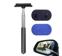 Window Screen Cleaner Brush, Extended Glass Scraping Tool, 20×9cm with Extended Handle Household Manual Scrubber for Multi Cleaning for Home Sofa Mirrors Kitchen and Dust Removal Use
