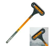 Window Screen Cleaning Brush, 2 in 1 Window Screen Cleaner Tool with Squeegee & Corner Brush, Multi-Purpose Household Cleaning Brushes for Wet & Dry Use