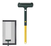 Window Screen Cleaning Brush | With Squeegee 2 In 1 Extendable Handle, Cleaning Tool, For Patio Gate Porch Screen Balcony Porch Door Mirror
