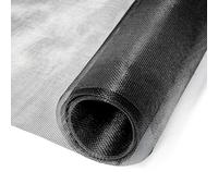 Window Screen Door Mesh, King&Charles Window Screen Replacement/Repair Kit, 48”x118” Fiberglass Black Mesh, Durable&Visibility & Cuttable & Washble, Easy to Replace/Install/DIY