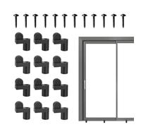 Window Screen Fastener Clips - 12Pcs Storm Window, Clips Reusable Secure, Frame Holder Design, Anti Shake Fixing Hardware | Safe Installation Solution for Home Dorm Apartment Bedroom Living