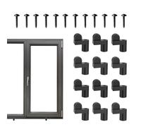 Window Screen Holder Clips - With Screws 12 Pieces Sturdy Design Vibration Resistant,Winter Storm Window Security | For Home Student Room Office Apartment Bedroom