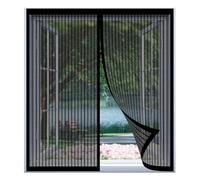 Window Screen Mosquito Netting 100 x 90 cm Easy Installation No Drilling Or Screwing Powerful Magnets for Windows Nets to Keep Bugs Out, Black