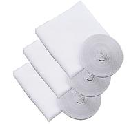 Window Screen Mosquito Netting,3 Pack Fly Screen Window DIY Self-Adhesive Insect Mesh Curtain Bug Bee Protector with 3 Rolls Hook Sticky Tape,Fitted to Multiple Windows