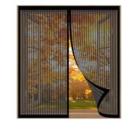 Window Screen Mosquito Netting 99 x 60 cm Easy Installation No Drilling Or Screwing Magnetic Fly Screen Door Window for Windows Nets to Keep Bugs Out, Black