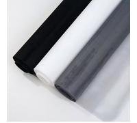 Window Screen Replacement 1.5x10m Premium Grey Mesh Durable Mesh Screen Netting Roll Window Net for Windows, Doors, Patio with Cleaning Brush White