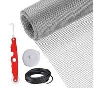 Window Screen Replacement - Sturdy Mesh Roll, Tear-Resistant Netting | Heavy-Duty Sliding Door Screen with Pet-Resistant Design for Porch Window, Patio Entryway, Balcony Vent Panel Repair