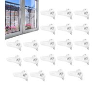 Window Screen Retainer Clips - 20 Piece Screen Fastener Hardware Set, Retaining Keepers with Screws Secure Holding Solution | Reliable Mounting Accessory for Home Apartment Dormitory