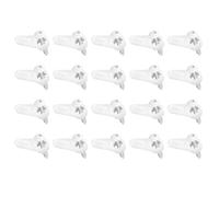Window Screen Secure Clips - Metal 20 Pieces | Retaining Hardware with Screws Storm Bracket | Windproof Fixing Fastener Set for Home Farmhouse Apartment Dormitory Living Room Bedroom Study Kitchen