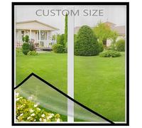 Window Screens,Custom Size Fly Screen Anti-Mosquito Insect Net,Keep Flies Mosquitos Out,Cat Protection Nets with Zipper,Kitty Pet Anti-Escape Safety Window Mesh Netting,No Drilling