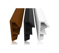 Window Seal Black 25 m - 5 mm Groove Width / 12 mm Rebate Made of TPE High-Quality Rubber Seal Wooden Window Seal Window Seal Window Against Draughts Noise (Black 25 m)