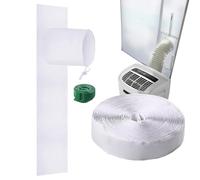 Window Seal For Portable Air Conditioner,Adjustable AC Window Seal - Horizontal Sliding Kit, Weatherproofing Products With Drawstring Design For Unit