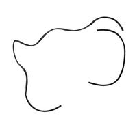 Window Seal Strip Compatible With For 5 Series For E60 525i 530i 528i 2004 2005 2006 2007 2008 2009 2010 Rear Windshield Upper Moulding Seal Trim OEM:51317027916