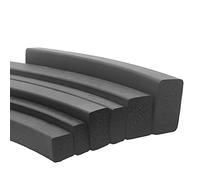Window Seal Strip,Draft Excluder Foamed Rubber Square Type Sealing Strip Sound Proofing Dustproof Black Rectangle Seal(15x8mm)