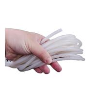 window seal strip,gap solid O Ring High Temperature Waterproof Dia 1mm to 25mm Solid Silicone Cord White Rubber Gasket Trim Seal Strips excluder(Dia 2mm)